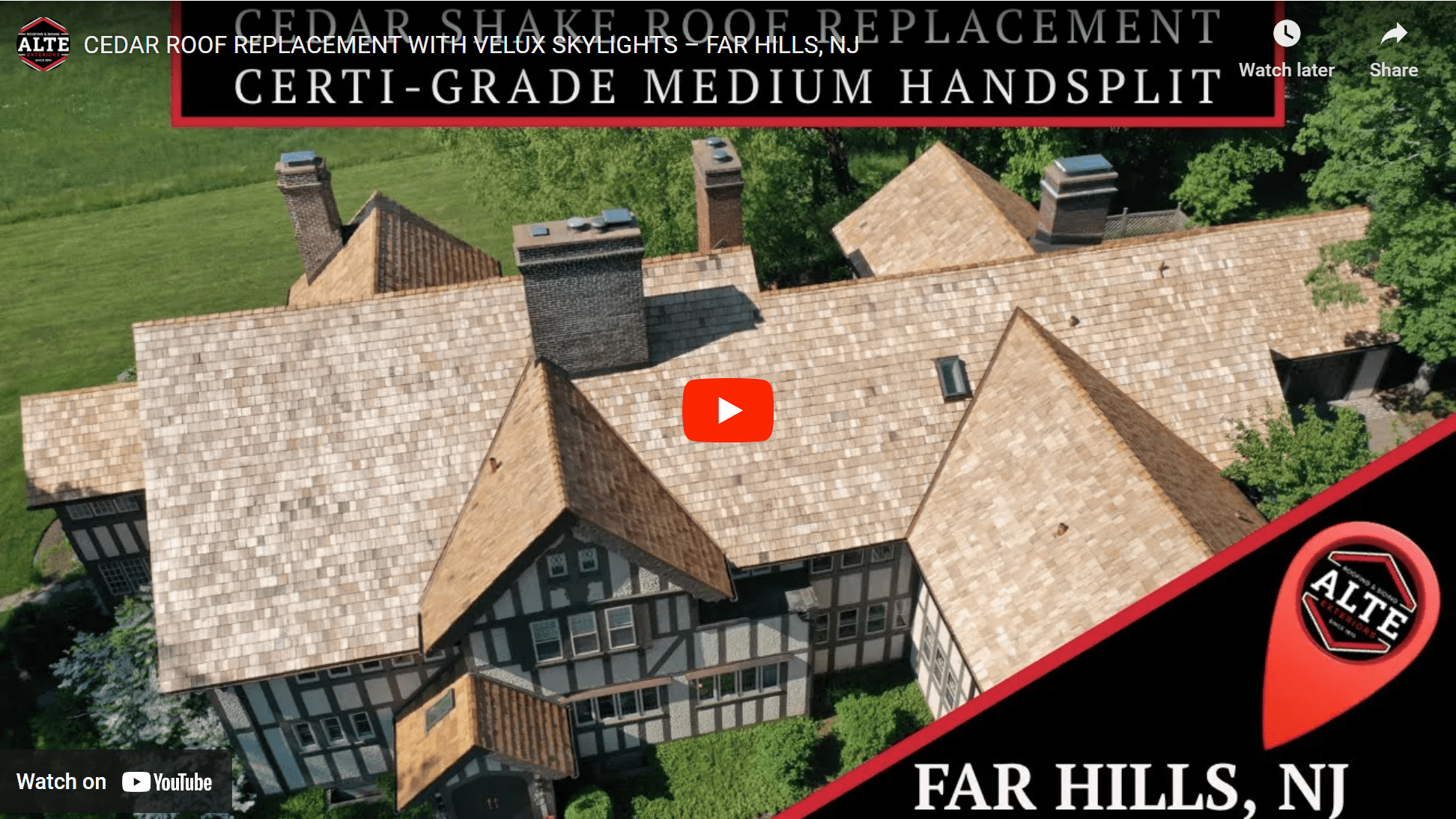 cedar roof installation far hills nj