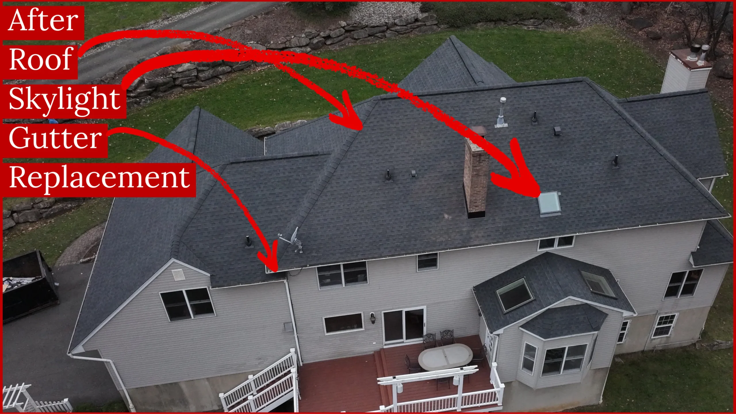 After 2 Roof Gutter and Skylight Installation