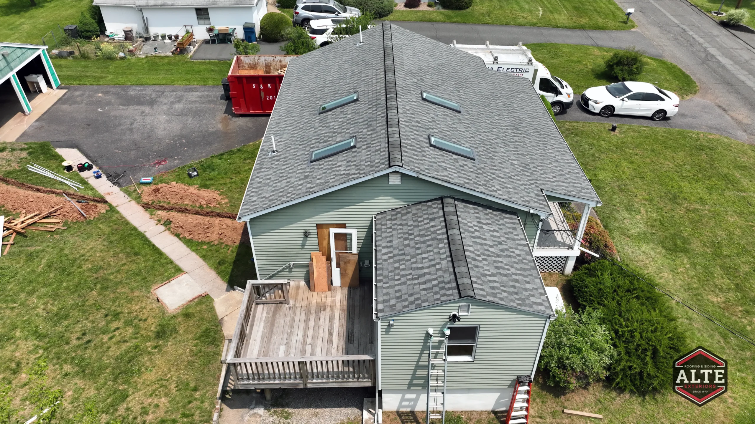 Readington Roof Replacement and Skylight Installation by Alte 2