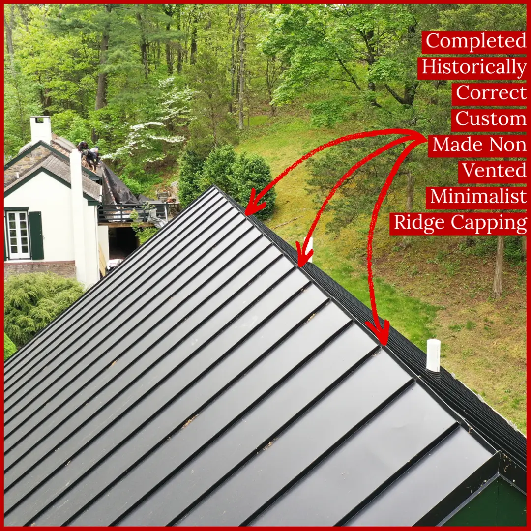 Standing Seam Metal Roof Capping - installed by Alte