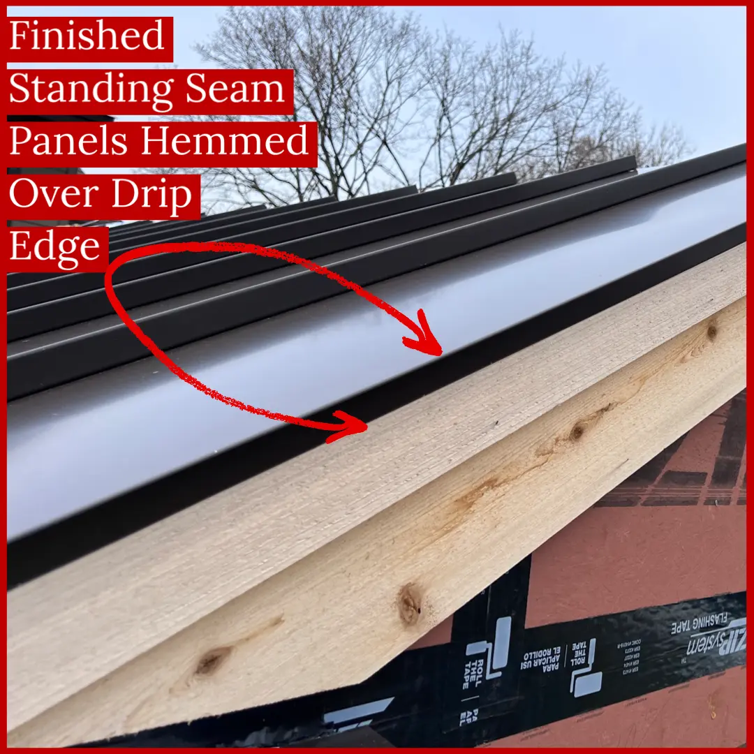 Metal Roof Drip Edge installed by Alte