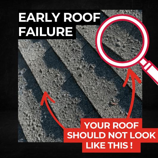 early roof failure in nj defective roof
